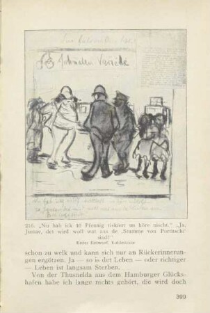 216. "Nu hab ick 10 Pfennig riskiert un höre nischt." ...