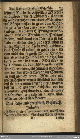 Das sechs und dreyssigste Gespräch