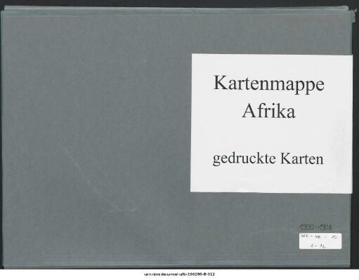 Mittleres Nordafrika : Reisen von Barth, Vogel, Overweg, Richardson, Rohlfs : 1900-1908 : Kartensammlung
