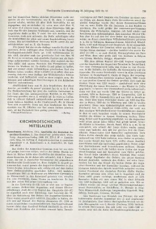757-759 [Rezension] Das dreizehnte Jahrhundert
