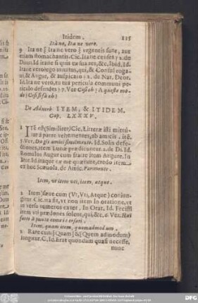 De Adverb. Item, & Itidem. Cap. LXXXV.