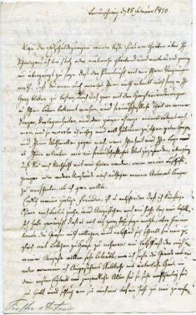 Korrespondenz von Antonie Forster an Henriette Solger