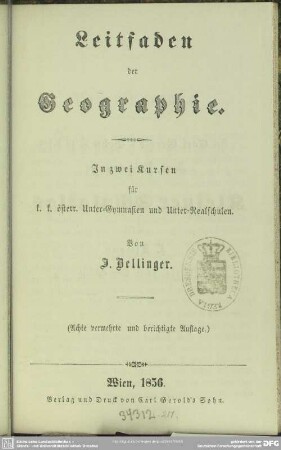 Leitfaden der Geographie