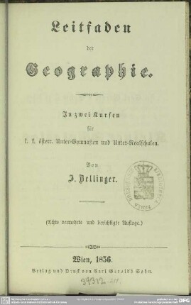 Leitfaden der Geographie