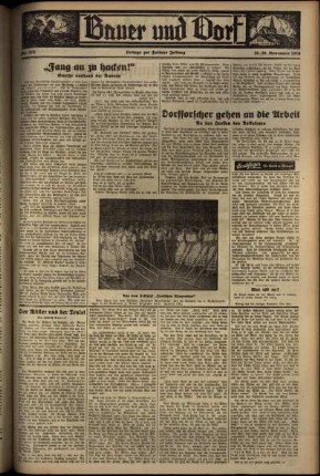 Dritte Ausgabe vom Sonntag, den 29. November 1936.