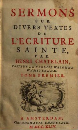 Sermons sur divers textes de l'ecriture sainte, 1