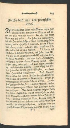 [Zweyhundert neun und zwanzigster - Zweyhundert und funfzigster Brief.]