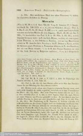 § 125. Moesia