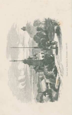 Zayat and temple in Burmah