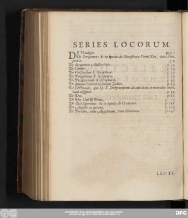 Series Locorum.
