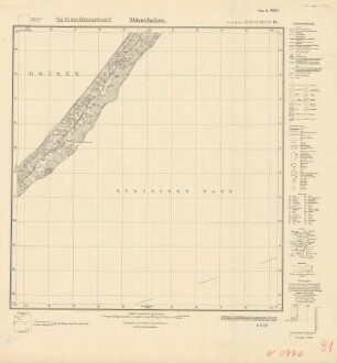 0990 Moevenhaken (4-cm-Karte) Meßtischblatt [alte Nr. 81]