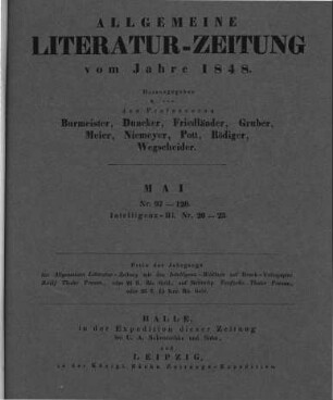 Titelblatt Mai 1848