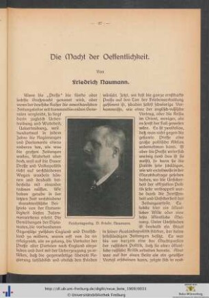 Die Macht der Oeffentlichkeit.