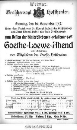 Goethe-Loewe-Abend