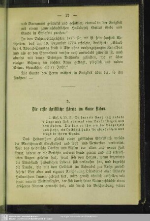 3. Die erste christliche Kirche im Gaue Nisan
