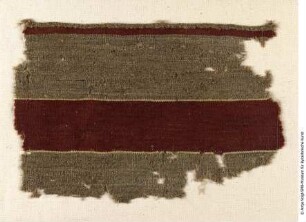 Fragment eines Tuches mit einfachen Randstreifen