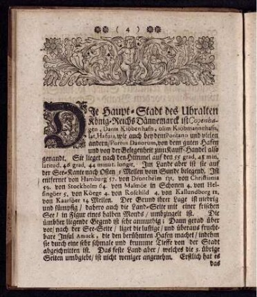 Die Haupt-Stadt des Uhralten König-Reichs Dännemarck ...
