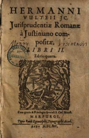 Iurisprudentiae Romanae a Iustiniano compositae libri II