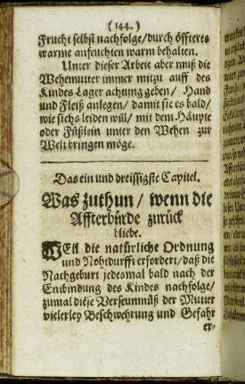 Das ein und dreissigste Capitel. - Das vier und dreissigste Capitel.