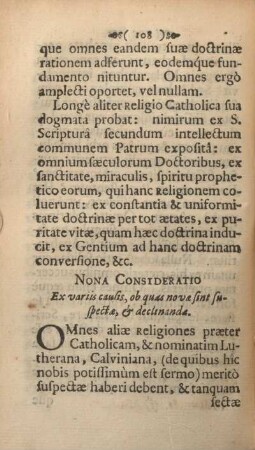 Nona consideratio. Ex variis causis, ob quas novæ sint suspectæ, & declinanda.