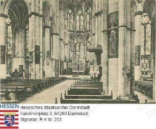 Trier, Liebfrauenkirche, Blick vom Mittelschiff in den Chor