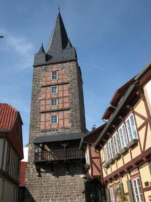 Quedlinburg - Schreckensturm : Der Schreckensturm. Aufgenommen in Quedlinburg ca. 2004