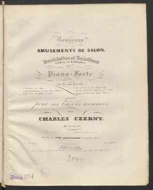 [No. 6]: Variationen & Finale auf dem Wechsel-Gesang aus dem Singspiel: der alte Feldherr : Thema: Denkst du daran mein tapferer Lagienka : [op. 542]