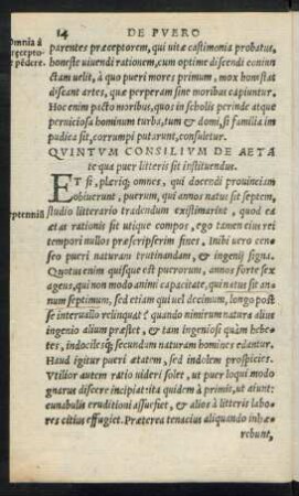 Quintum Consilium ...