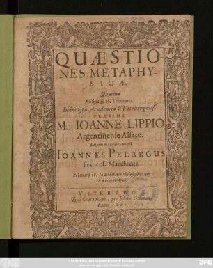 Quaestiones Metaphysicae