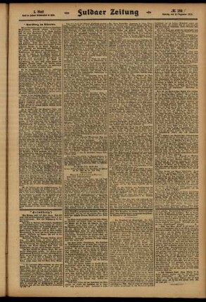 Dritte Ausgabe vom Samstag, den 13. Dezember 1913.