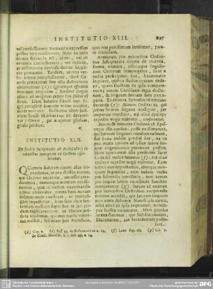 Institutio XLII. De studiis suscipiendis ab Ecclesiasticis saecularibus antequam ad Ordines assumantur