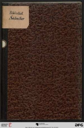 Nr. 4: Auktion / Paul Graupe, Antiquariat: Bibliothek Paul Schlenther : Versteigerung am Sonnabend den 5. Mai 1917
