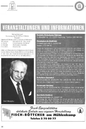 Veranstaltungen und Informationen