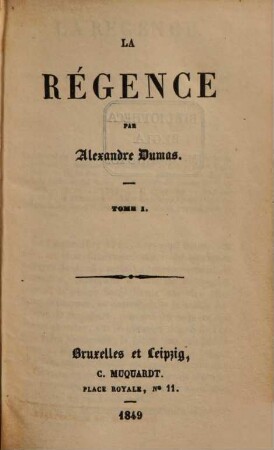 La Régence, 1