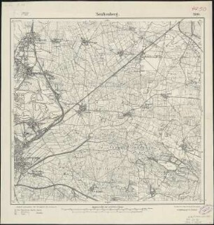 Meßtischblatt 2545 : Senftenberg, 1920 Senftenberg : Senftenberg. - Aufn. 1902, hrsg. 1904, bericht. 1920. - 1:25000. - [Berlin]: Reichsamt für Landesaufnahme, 1920. - 1 Kt.