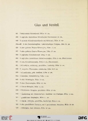 Glas und Kristall (Nr. 681-720)