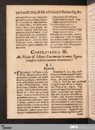 Controversia III.