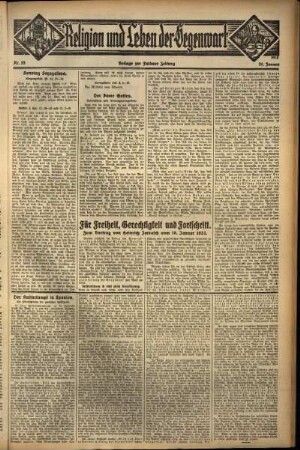 Dritte Ausgabe vom Sonntag, den 31. Januar 1932.