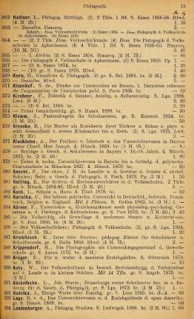 Katalog der Buch- und Antiquariats-Handlung von Theodor Ackermann, Promenadeplatz 10 in München, 384. Pädagogik, ...