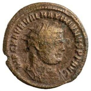 Münze, Follis (Follaro), 297 n. Chr.