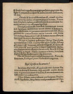Quid significat Incarnatio?