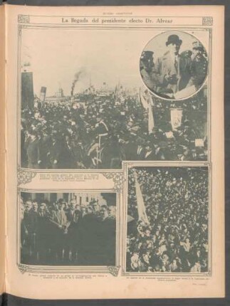 La llegada del presidente electo Dr. Alvear [Fotografías]