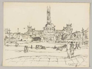 Siegessäule und Reichstagsgebäude