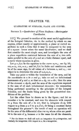 Chapter VII. Quadrature of surfaces, plane and curved.