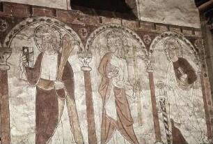 Gruppe von drei Aposteln, darunter Judas und Philippus