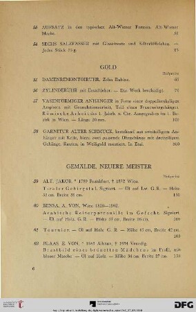 Gemälde, Neuere Meister (Nr. 59-154)