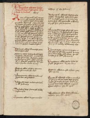 1r-8v, Catalogus abbatum seu abbatissarum ordinis S. Benedicti