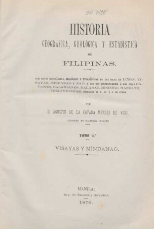 T. 2: Visayas y Mindanao