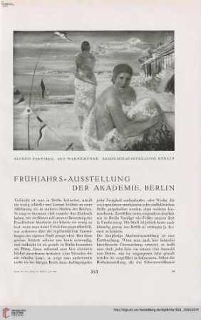 45: Frühjahrs-Ausstellung der Akademie, Berlin