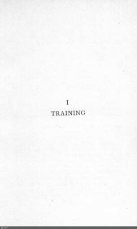 I. Training